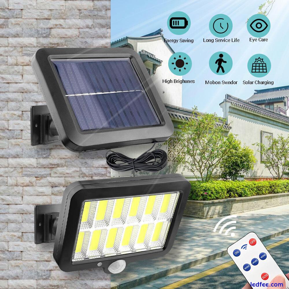 2Pack 1200000lm LED Solar Street Light Security Flood Lamp Motion Sensor Outdoor 0 