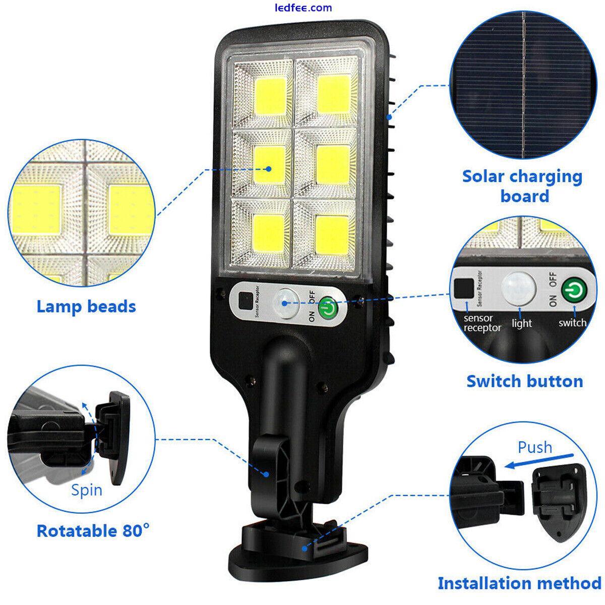 1200W LED Solar Flood Light PIR Solar Street Lights Outdoor Dusk to Dawn & 2024 2 
