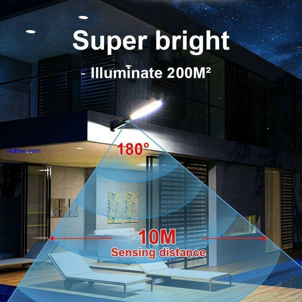 3000W LED Solar Outdoor Lamp Flood Light Security Wall Street Motion Sensor Lamp 2 