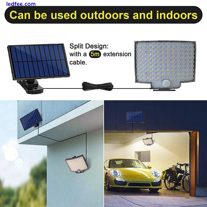 300000lm Solar Panels Street Light Outdoor Commercial Garden Garage Wall Lamp 3 