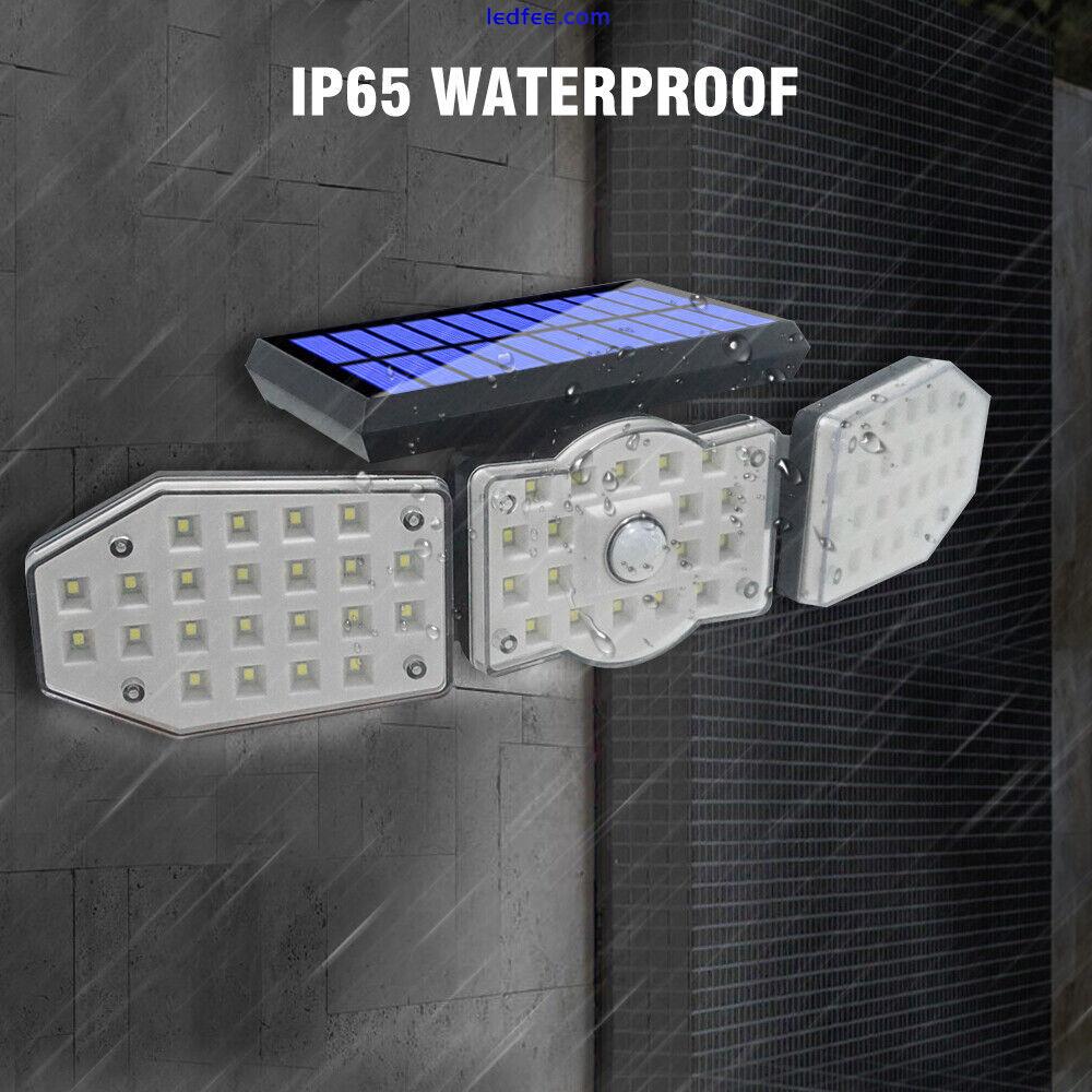 Outdoor Solar LED Wall Light Motion Sensor Waterproof Lamp Street Garden Yard 3 