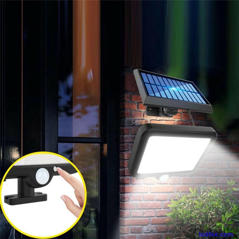 120LED Solar Powered PIR Motion Sensor Garden Wall Lights Security Outdoor Lamp 4 