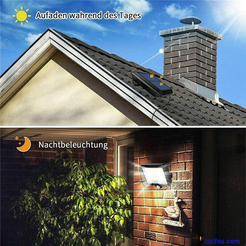 120LED Solar Powered PIR Motion Sensor Garden Wall Lights Security Outdoor Lamp 5 