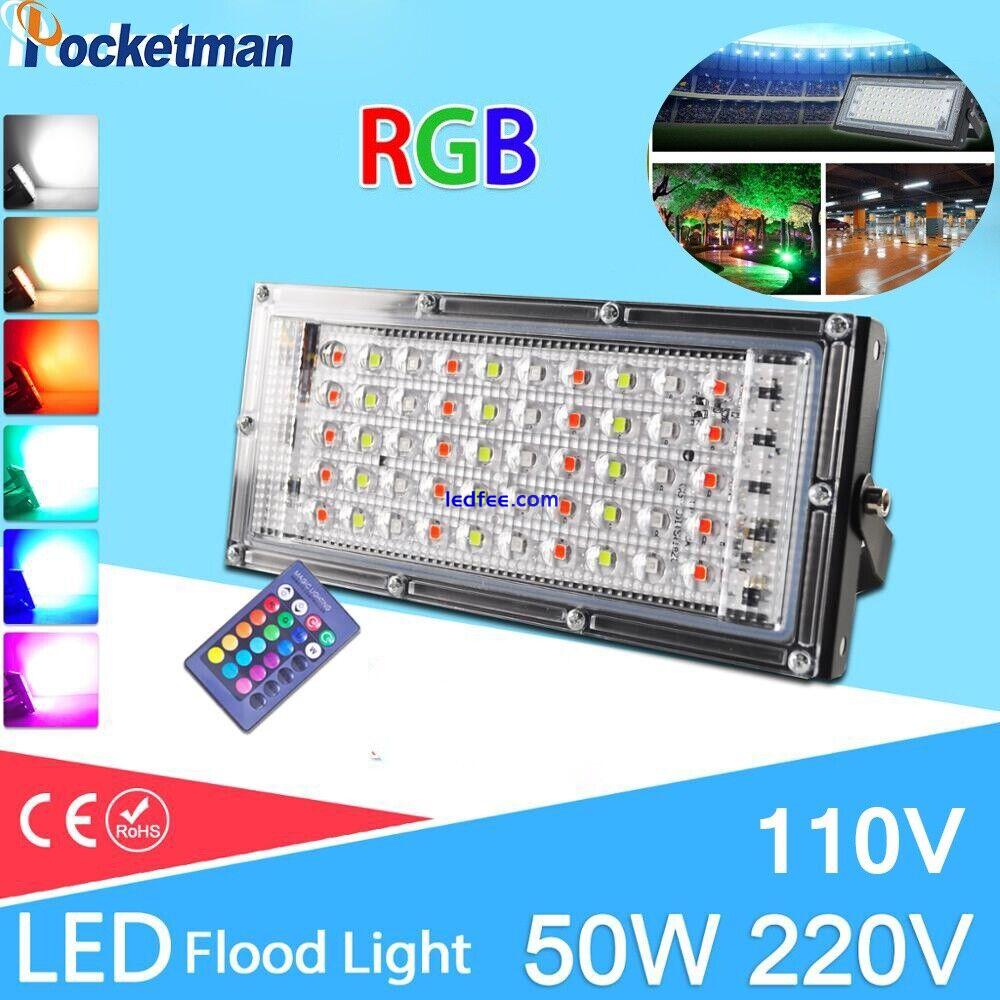 50W LED Security Floodlight Flood Light Garden Lamp Waterproof Street Light 0 