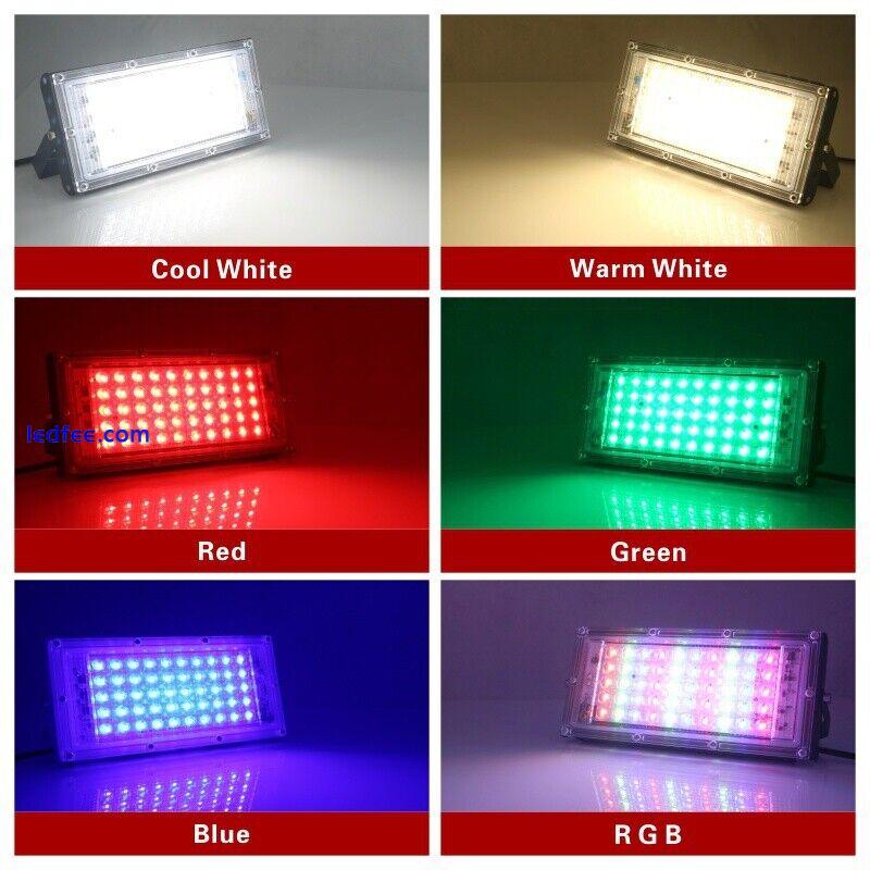 50W LED Security Floodlight Flood Light Garden Lamp Waterproof Street Light 1 