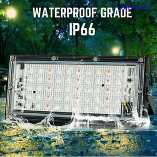 50W LED Security Floodlight Flood Light Garden Lamp Waterproof Street Light 3 