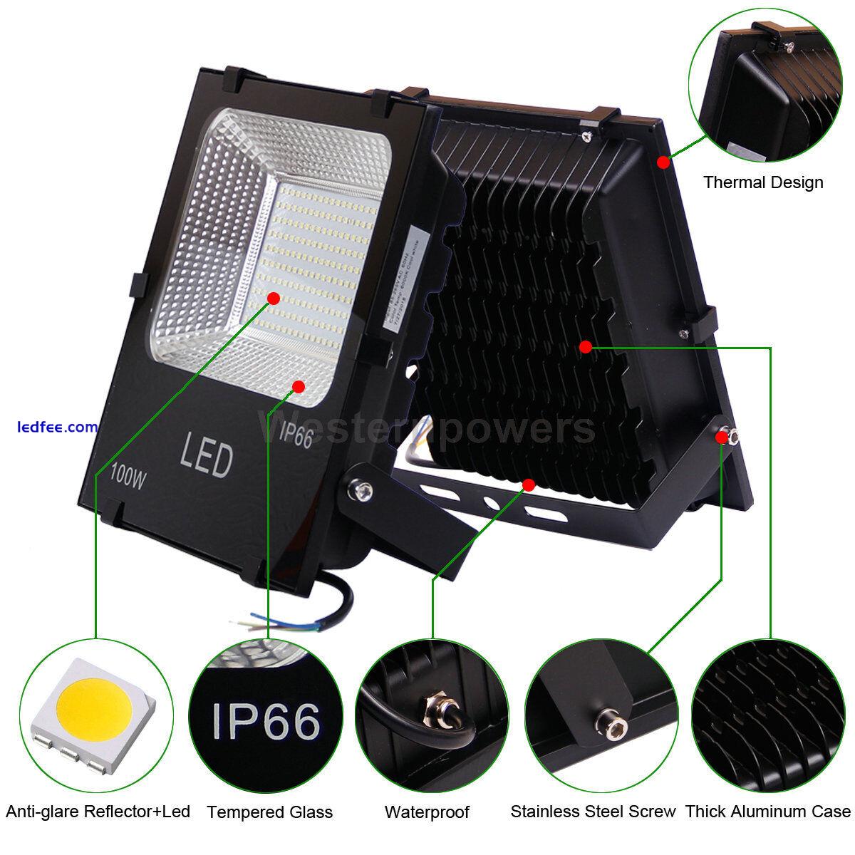 20W 30W 50W 100W 150W 200W LED Flood Light Landscape Outdoor Security Spot Lamp 1 