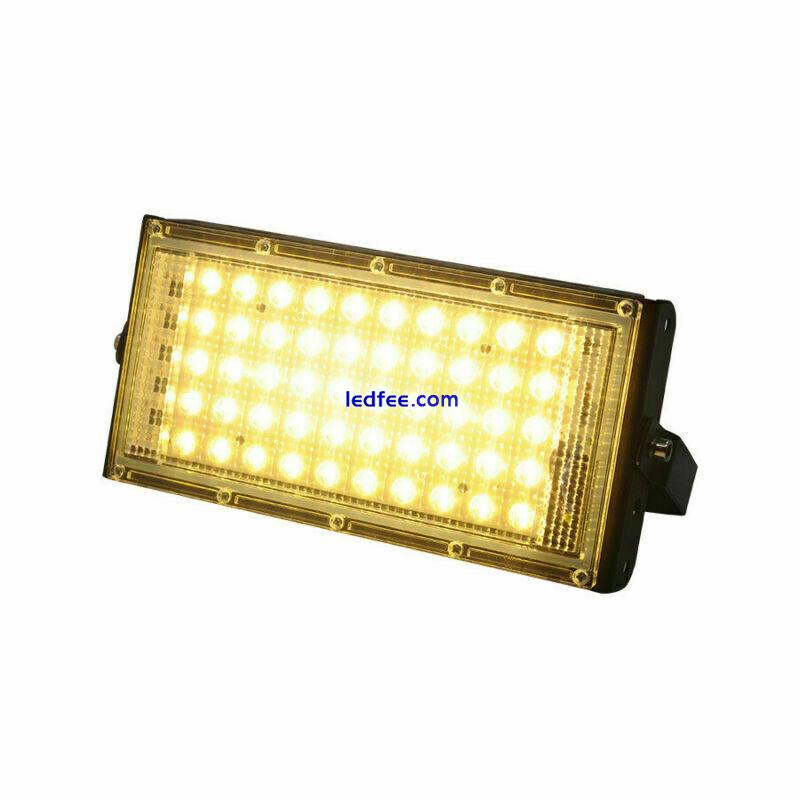 LED Flood Light Outdoor Waterproof 50W Yard Football Garden Lamp 12V 110V 220V 2 