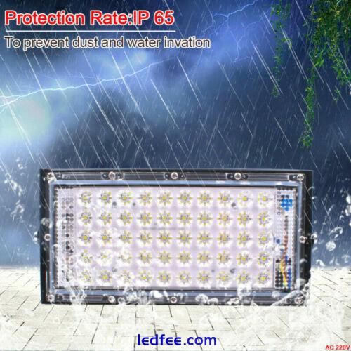 LED Flood Light Outdoor Waterproof 50W Yard Football Garden Lamp 12V 110V 220V 3 