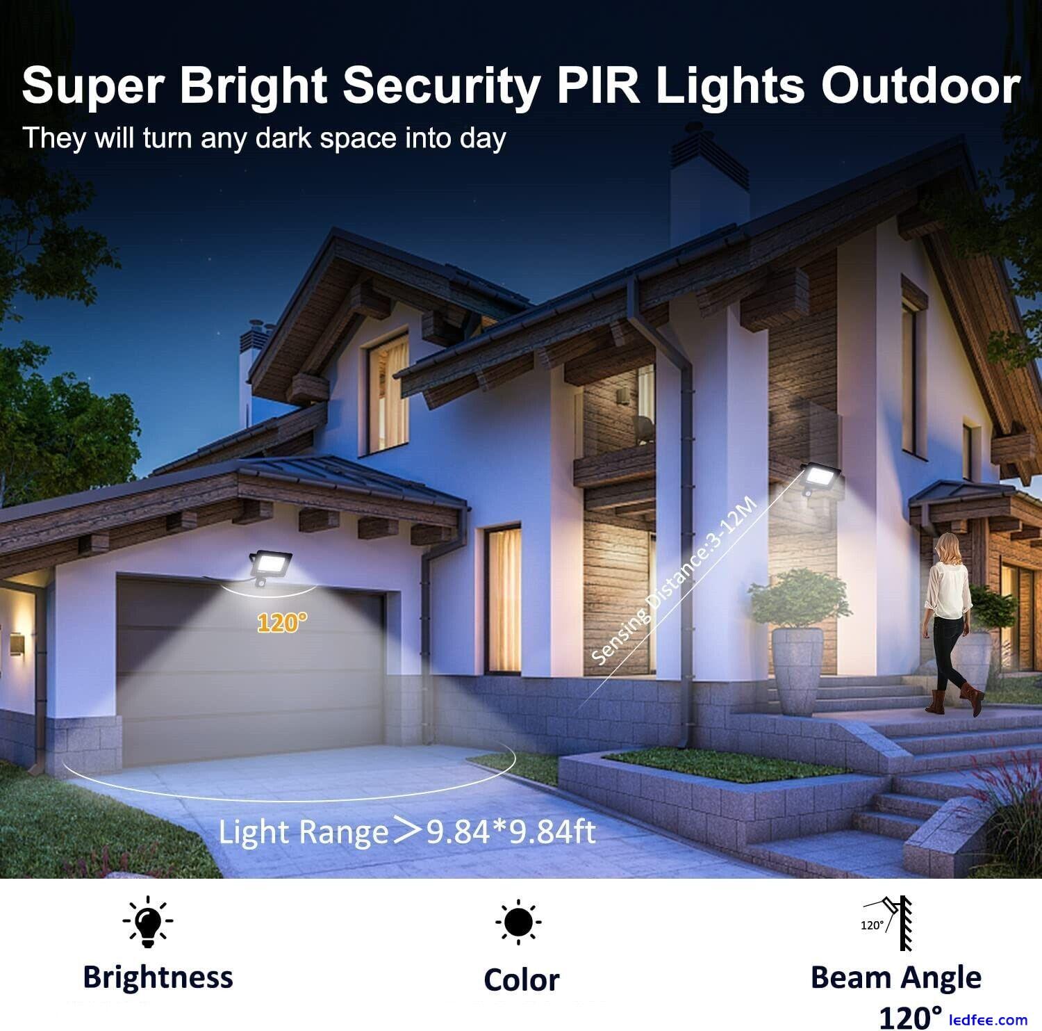 10W Outdoor LED Floodlight PIR Motion Sensor Garden Flood Security Wall Light 3 