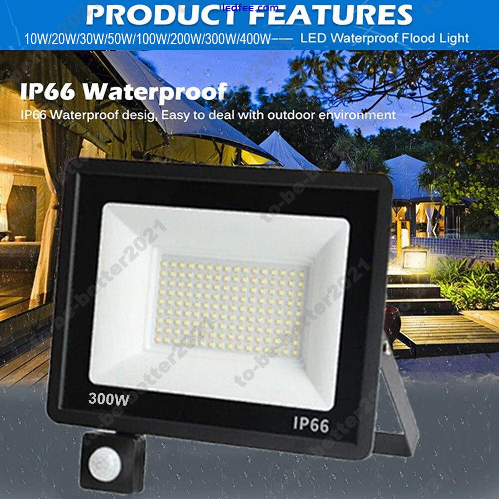 10W-400W Floodlights Waterproof Led PIR Flood Lights Outdoor Landscape Lighting 1 