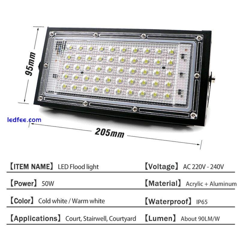 LED Flood Light 50W AC 110/220V Spotlight Outdoor Garden Lighting Led Reflector 1 