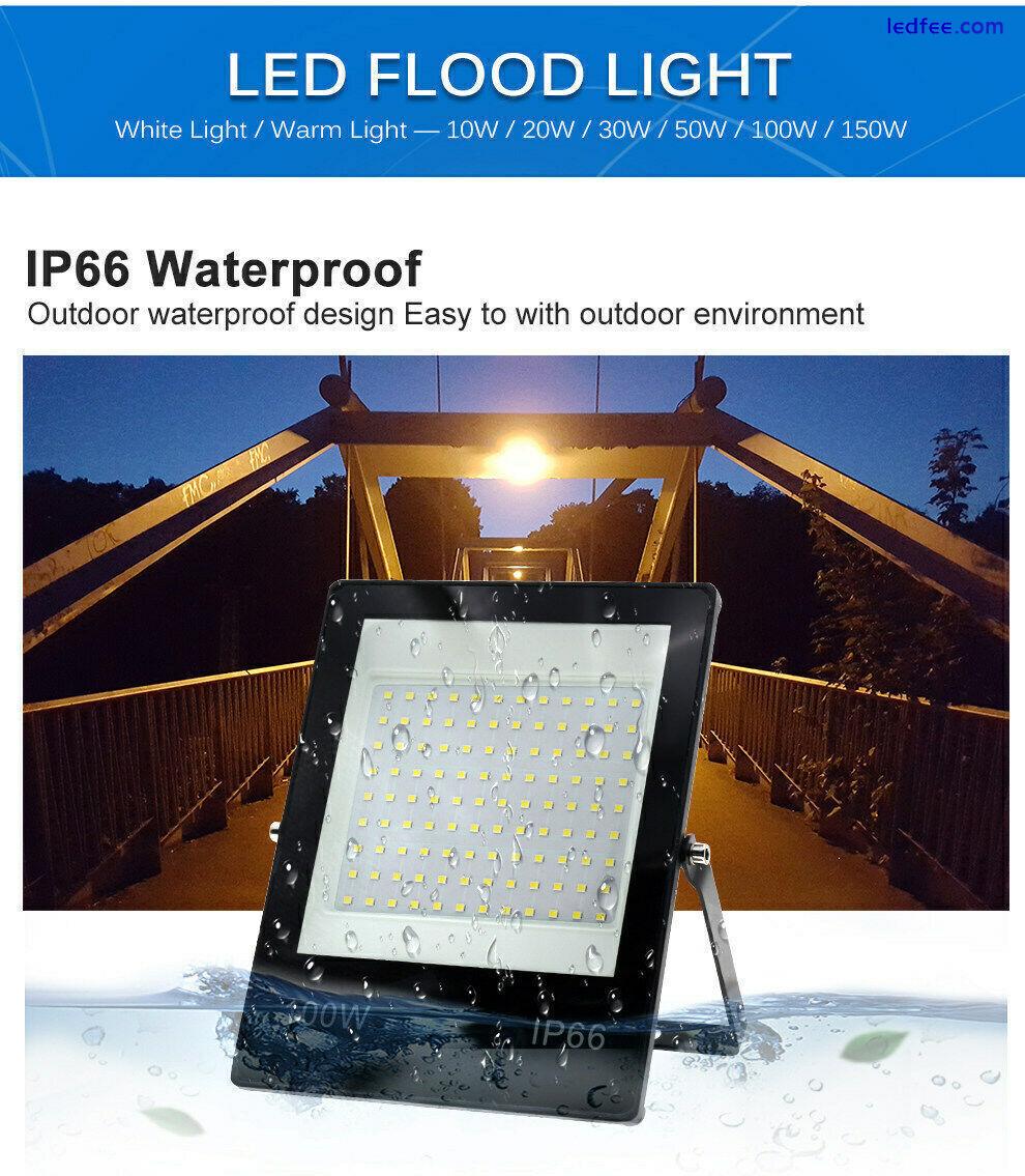 LED Flood Light IP66 Waterproof Outdoor Lighting LED Spotlight Wall Floodlights 1 