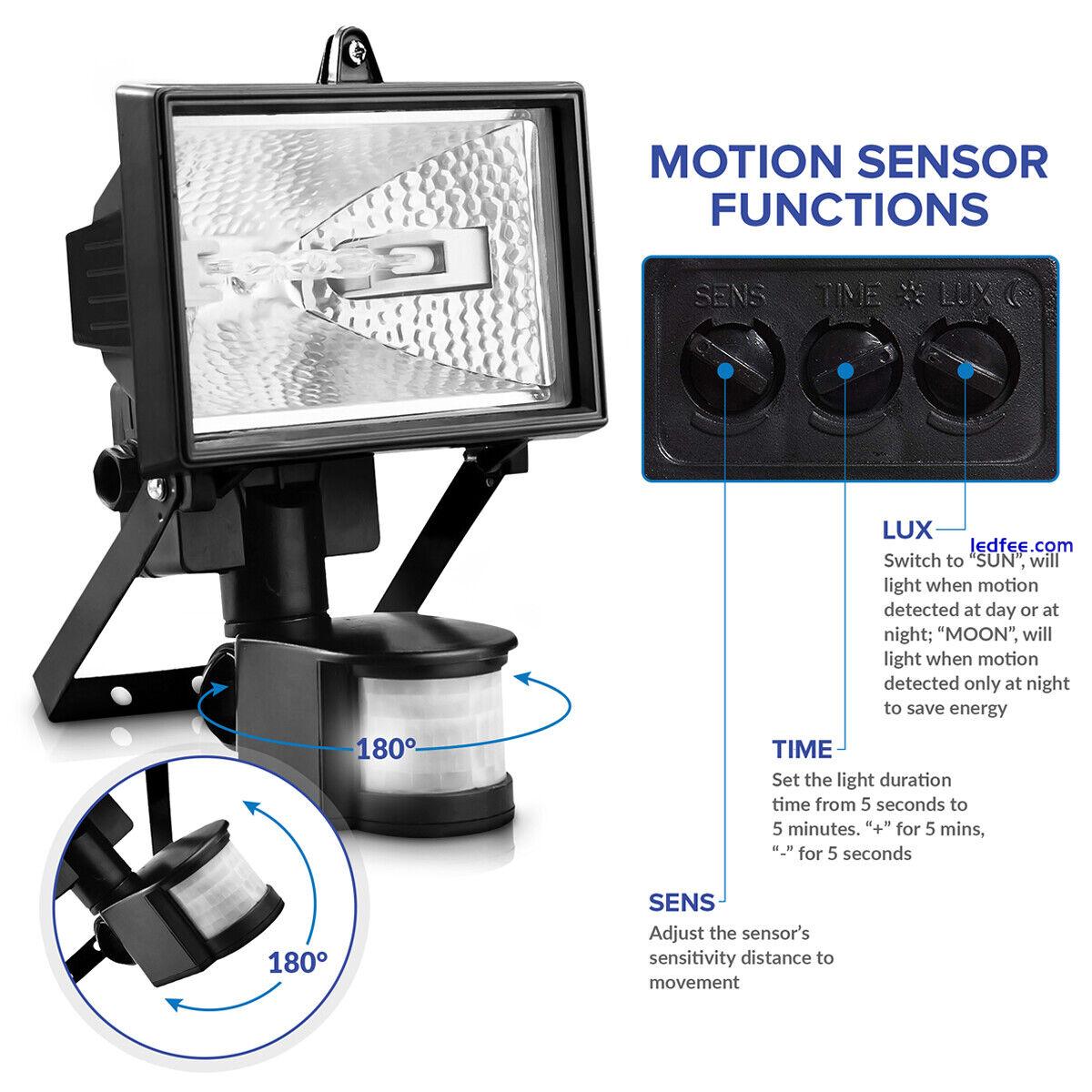 LED Floodlight Motion Sensor Security Garden Outdoor PIR Flood Light Waterproof  0 