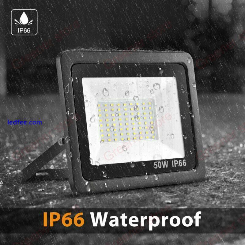 LED Floodlight Light 10W-200W Security Flood Lights Outdoor Garden Lamp IP65 5 