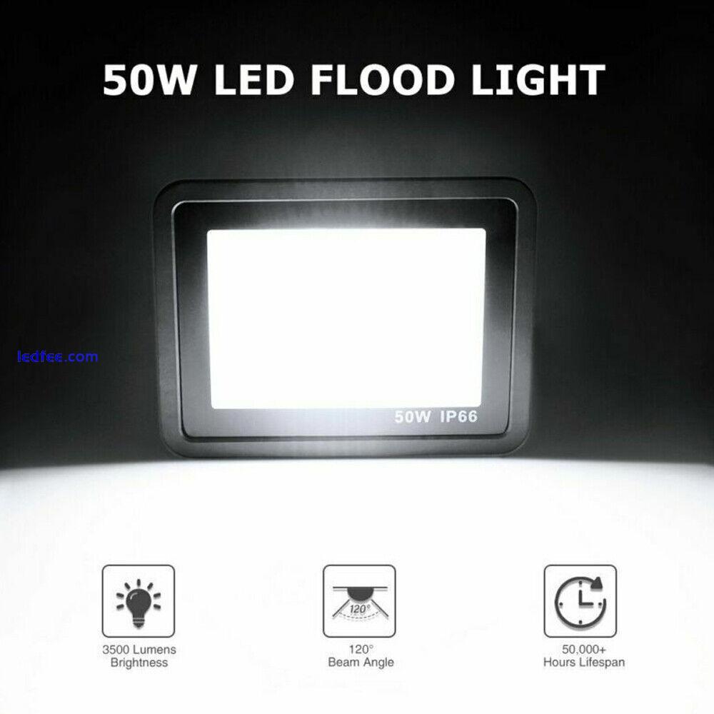 LED Flood Light 10-200W PIR Motion Sensor Spotlight Security Outdoor Garden Lamp 5 