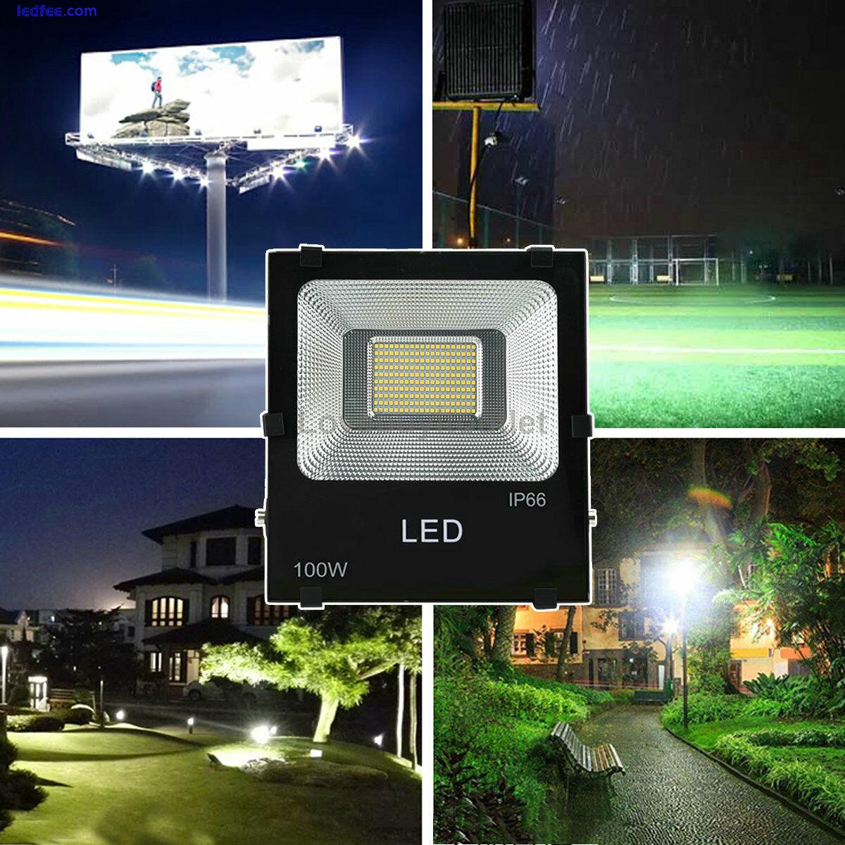 100W LED Floodlights Work Light 500W Halogen Equiv Area Security Spotlight 6500K 5 