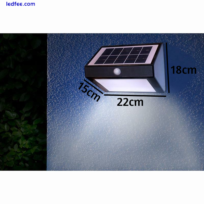 Solar Powered Security Flood Light with 6 LED Motion Sensor Security PIR 0 