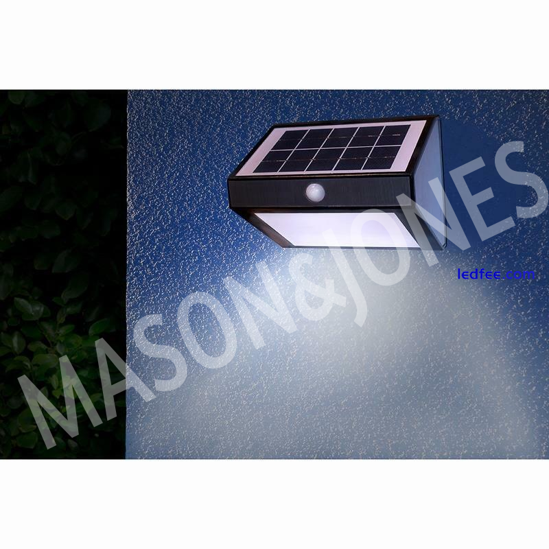 Solar Powered Security Flood Light with 6 LED Motion Sensor Security PIR 1 