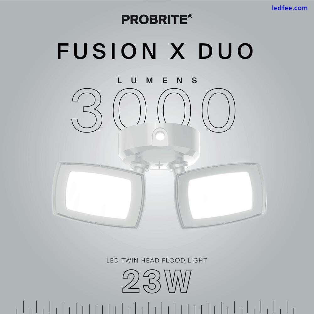 PROBRITE 150W Equivalent White Integrated LED Flood Light 1 