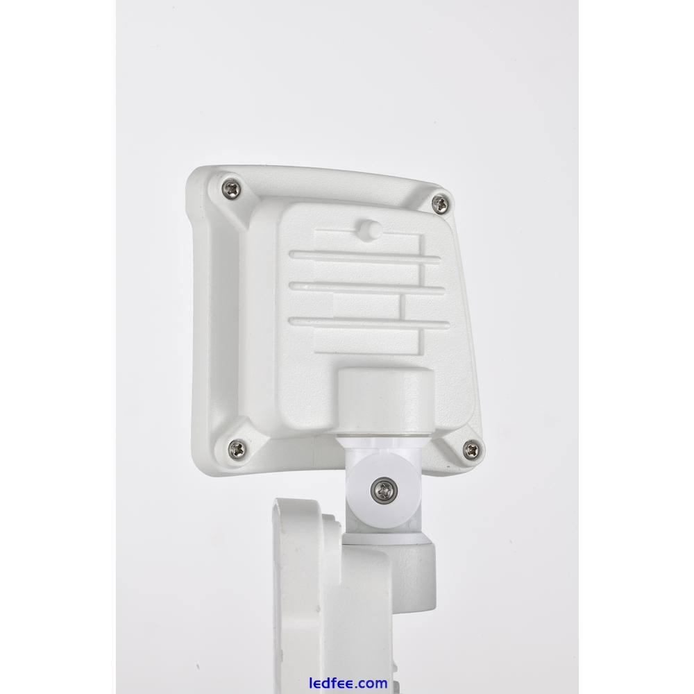 AWSENS White Outdoor LED Security Flood Light Wall or Eave Mount Flood Light 5 