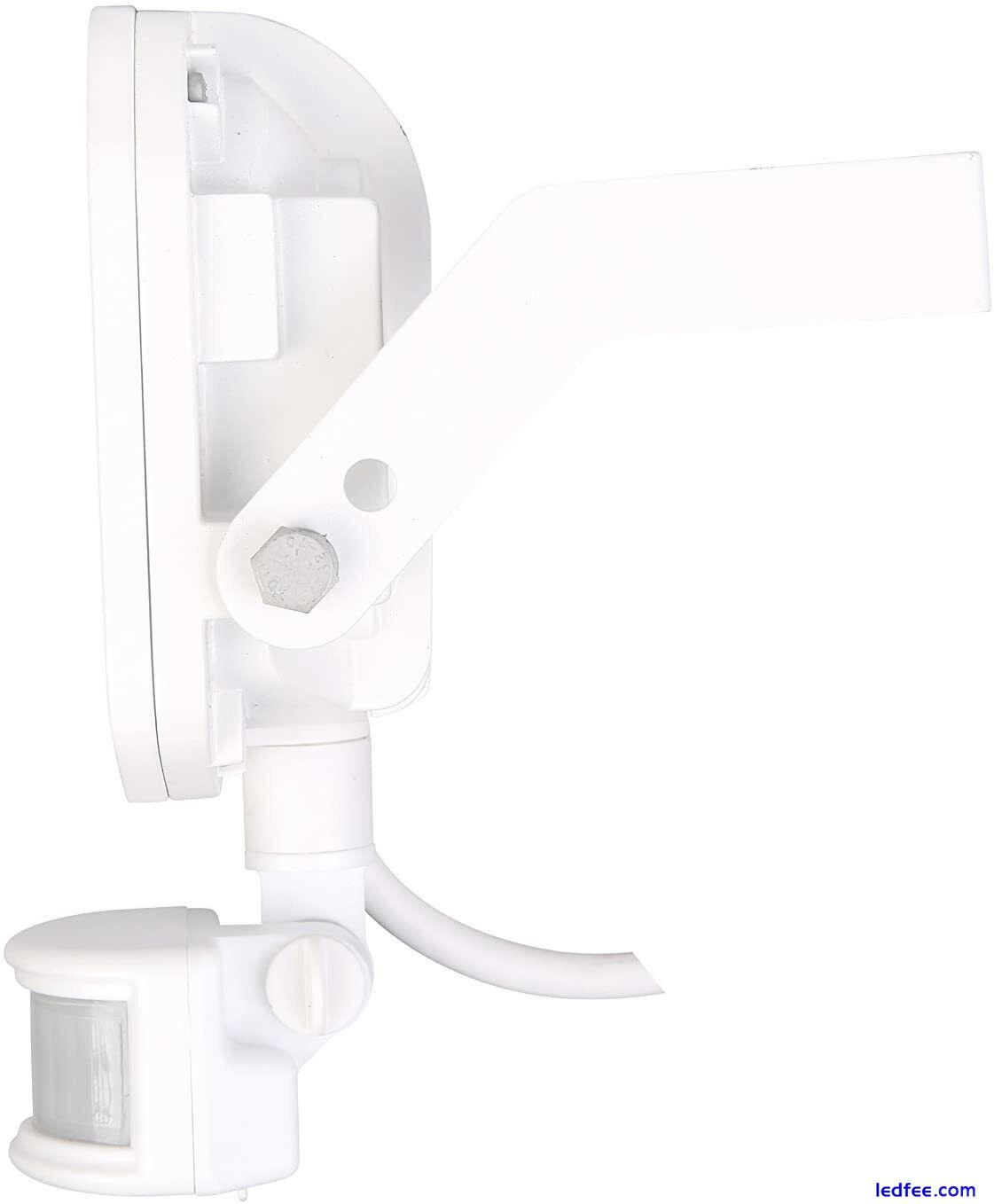 Flood Light PIR 15W White Luceco Guardian Slim  Motion Sensor & 1M Cable 1 