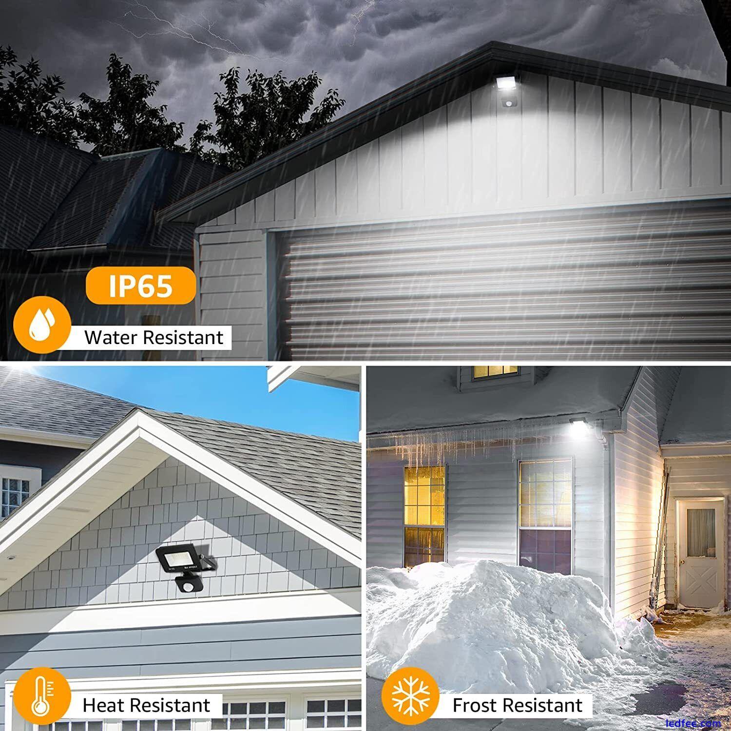 Outdoor LED Floodlight PIR Motion Sensor IP65 Garden Security Light 10W/30W/50W 5 