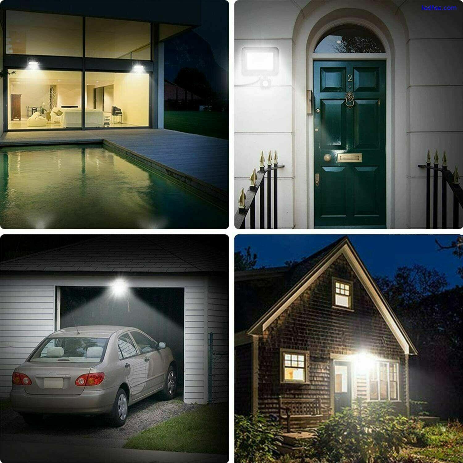 10W-100W Outdoor LED Floodlight PIR Motion Sensor Garden Flood Security Light UK 4 
