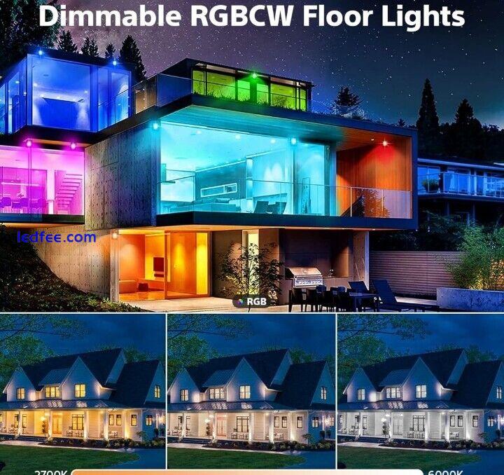  Smart RGB LED Flood Light 30W Eqv 300W, Outdoor Color Changing Stage Lights  1 