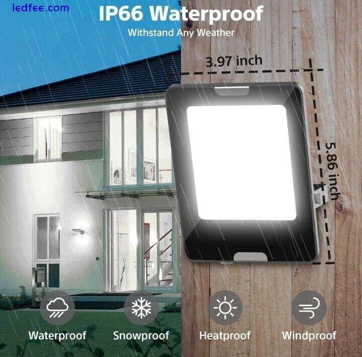  Smart RGB LED Flood Light 30W Eqv 300W, Outdoor Color Changing Stage Lights  2 