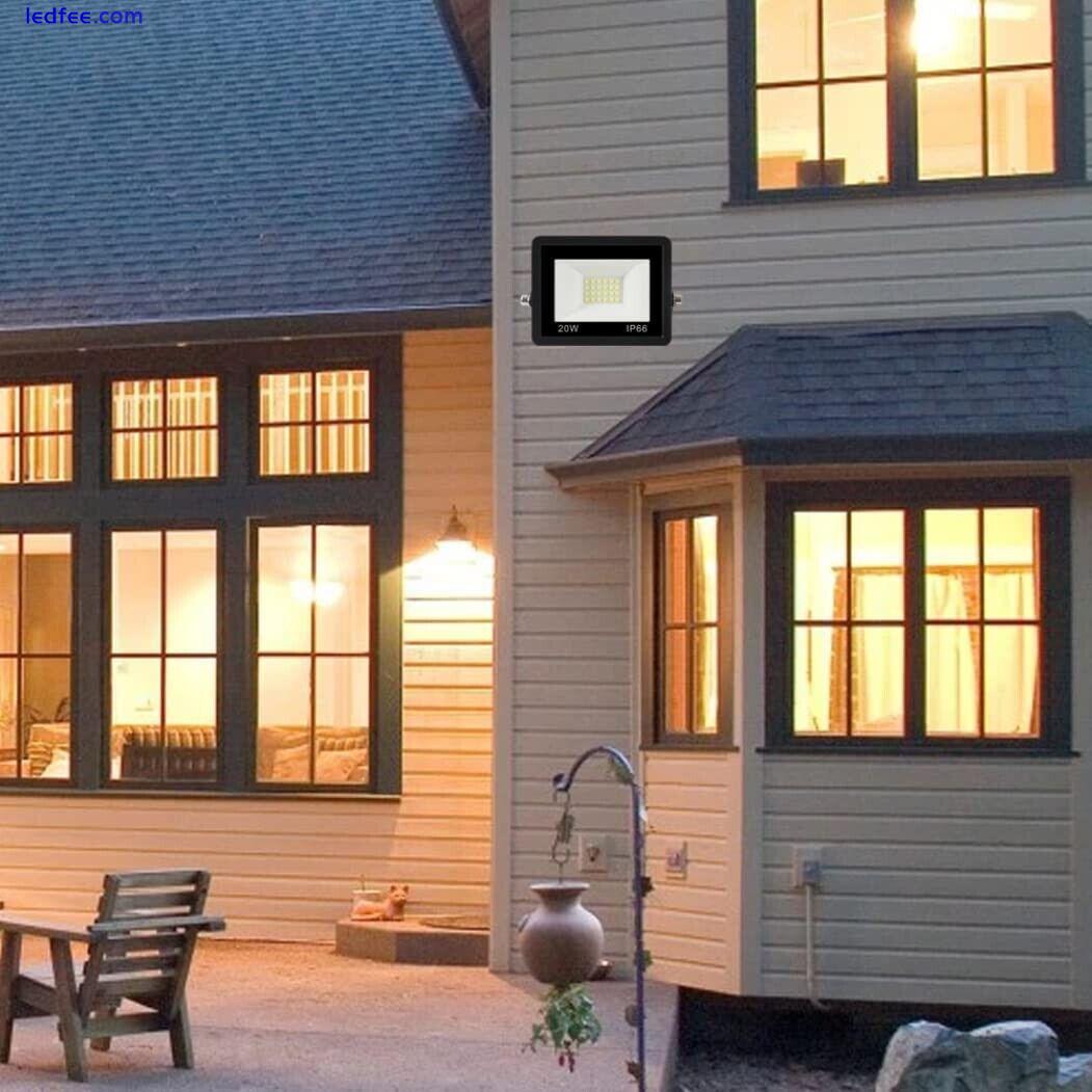 20W PIR Motion Security Flood Light Without Sensor Outdoor Garden LED Floodlight 1 