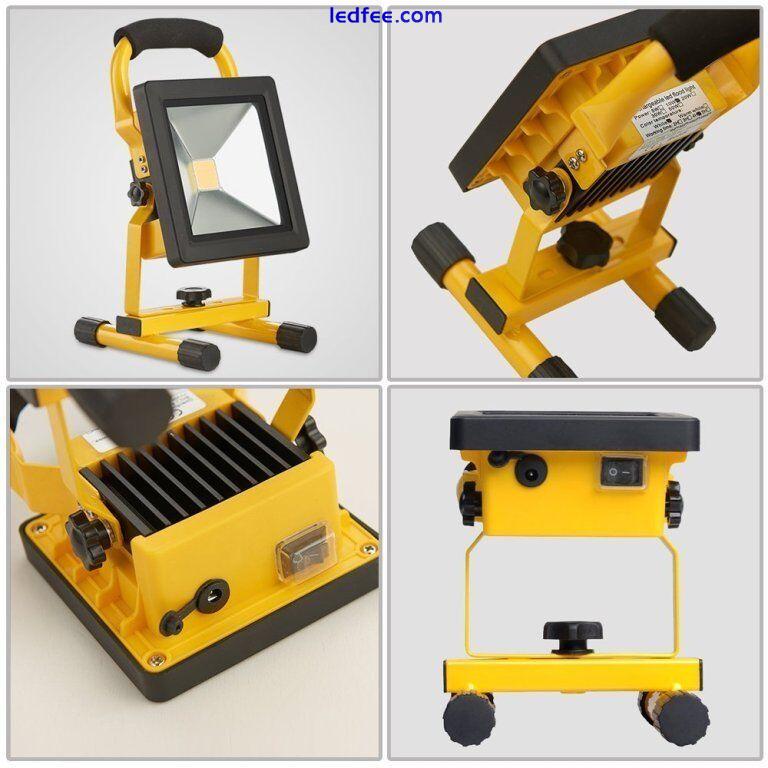  Portable Hi Power 10/20/30/50W LED Work Rechargeable Flood Light White Camping 1 