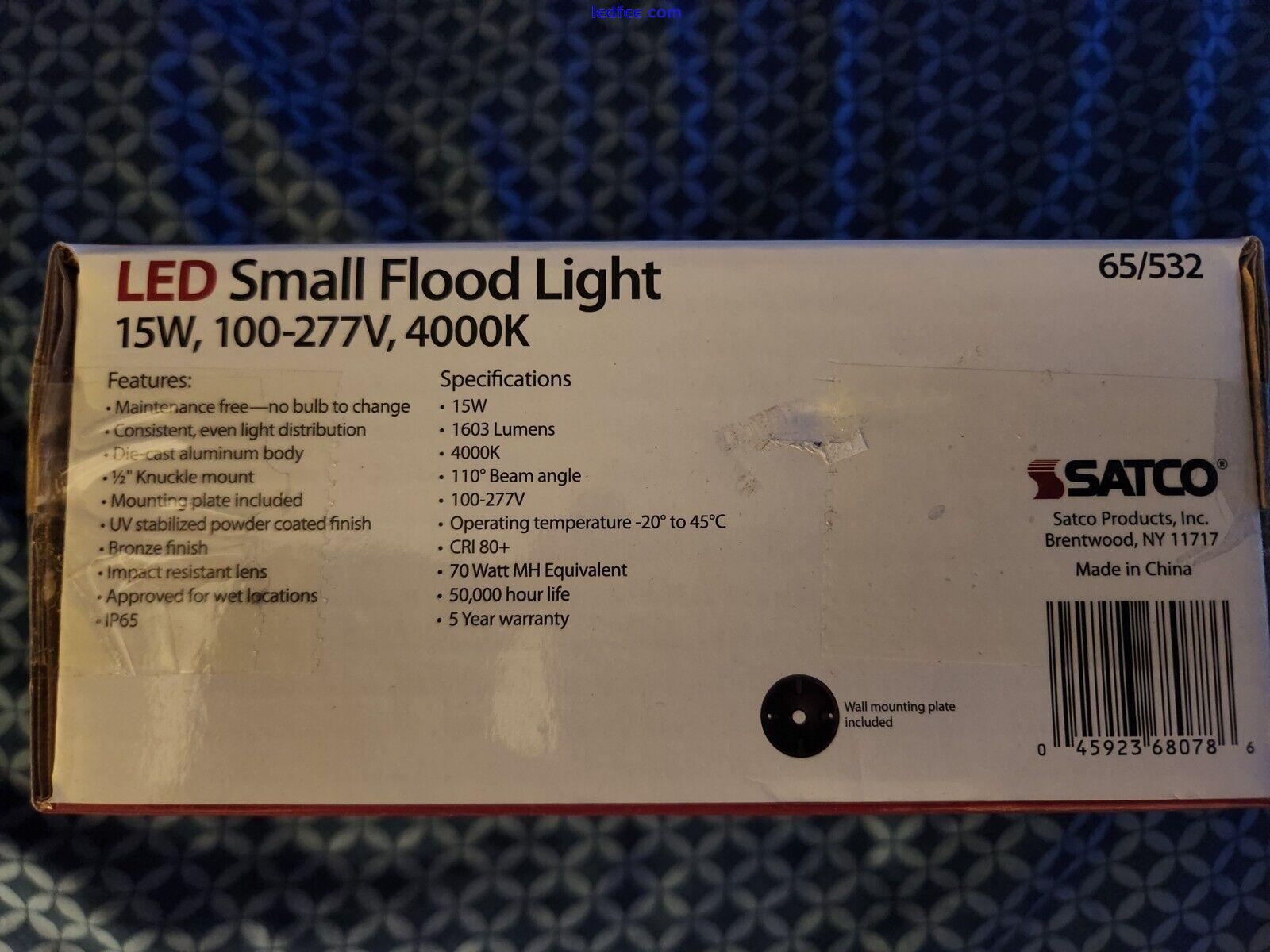 LED Small Flood Light Fixture Bronze Finish 100-277V - SATCO-65-532 2 