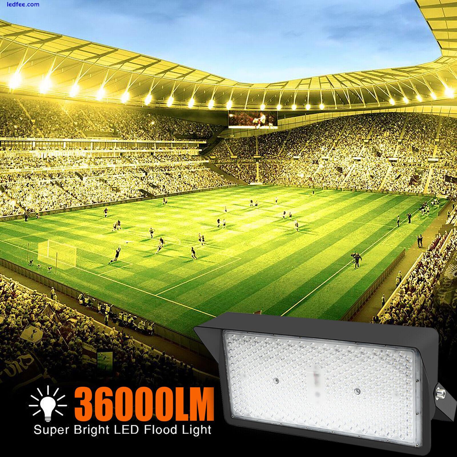 LED Flood Lights Outdoor 300Watt Commercial Lighting with Dusk to Dawn Photocell 3 