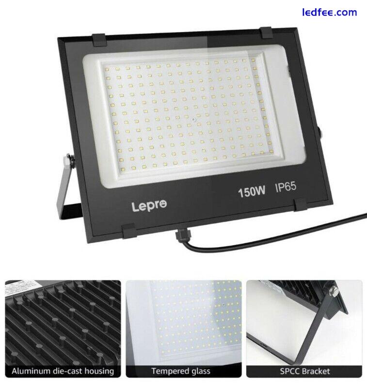 Lepro Outdoor Led Flood Light 18000Lm 150W 6500K 5 