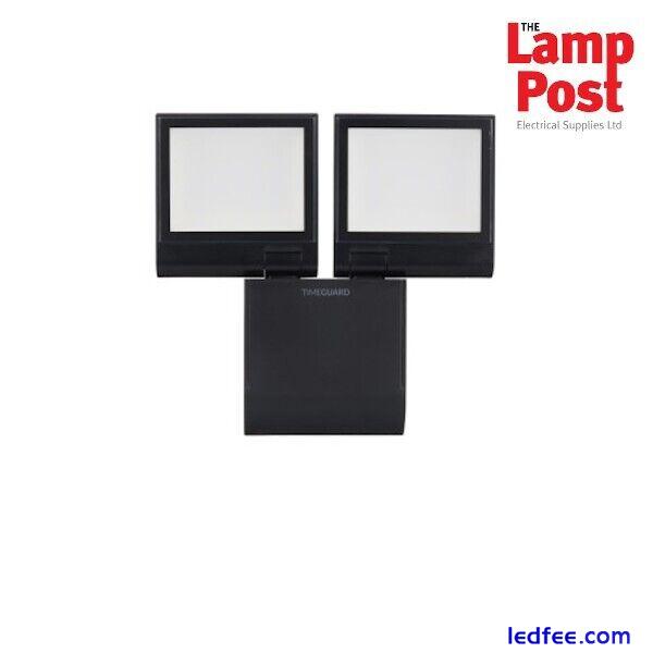 Timeguard LED200FLBP 17W LED Compact Floodlight Twin Flood Light - Black 1 