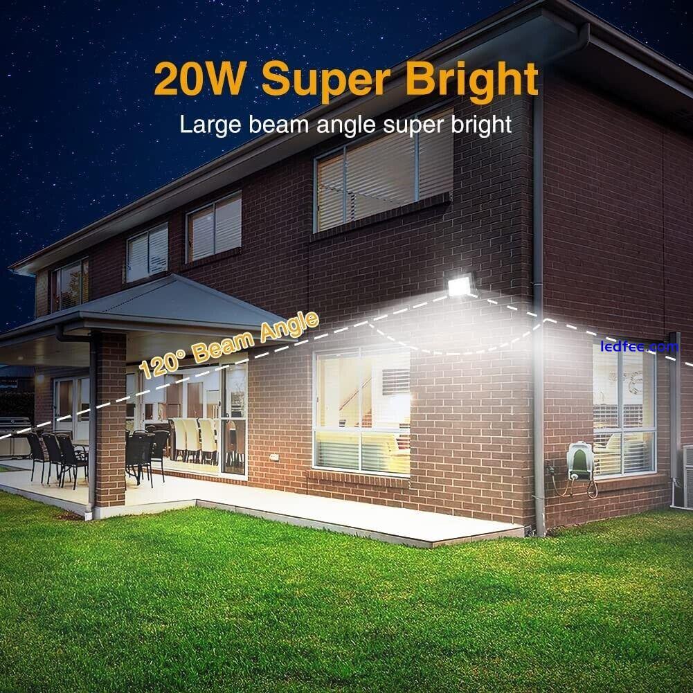 20W LED Floodlight Security Flood Lights IP65 Outdoor Garden Lamp 1 