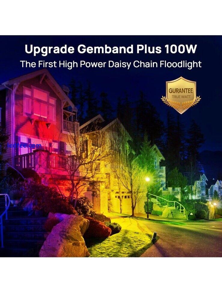 100W RGBW Flood Light Outdoor Smart WiFi Outdoor APP Color Changing Light 6 Pack 1 