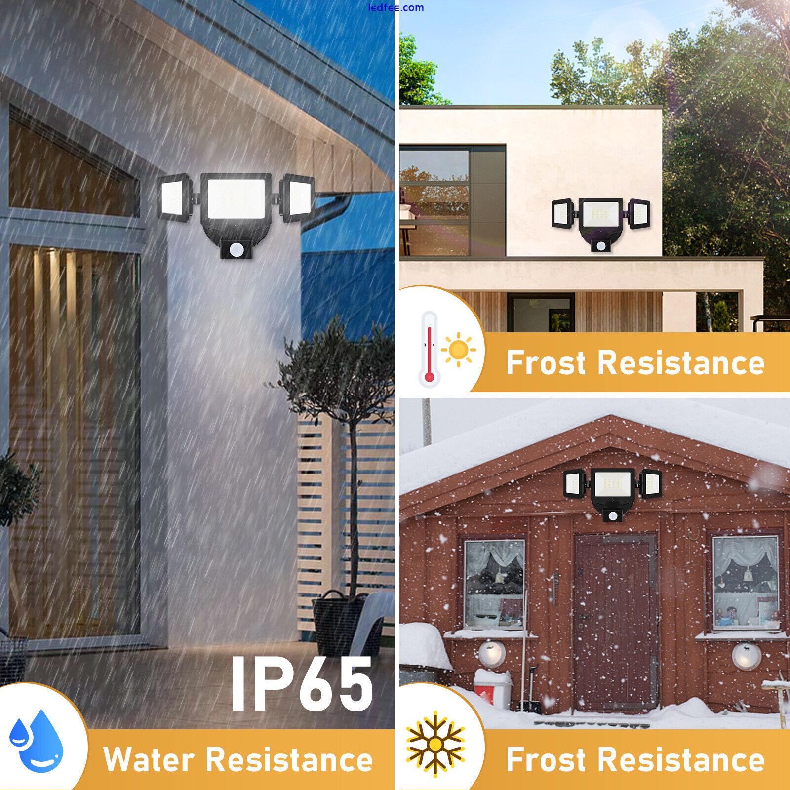 3 Modes LED Security Flood Light Outdoor PIR Motion Sensor 3200LM Waterproof 0 