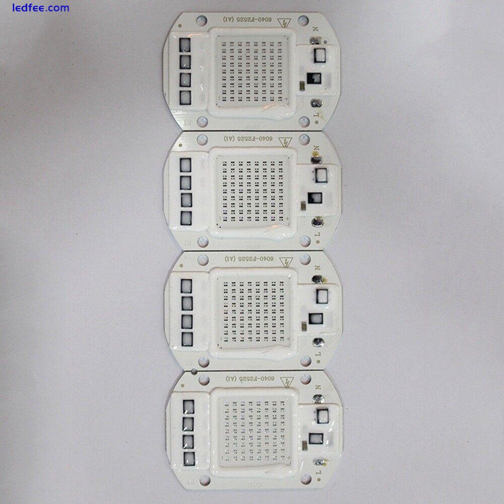 50W LED Floodlight COB Chip Integrated Smart IC Driverless DIY 220V Red Blue G  2 