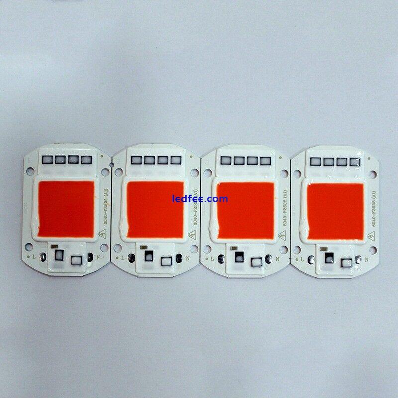 50W LED Floodlight COB Chip Integrated Smart IC Driverless DIY 220V Red Blue G  0 