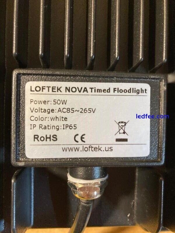 LED FLOODLIGHT- 50W Daylight White w/ Timing Function- w/ Remote- Loftek Nova 1 