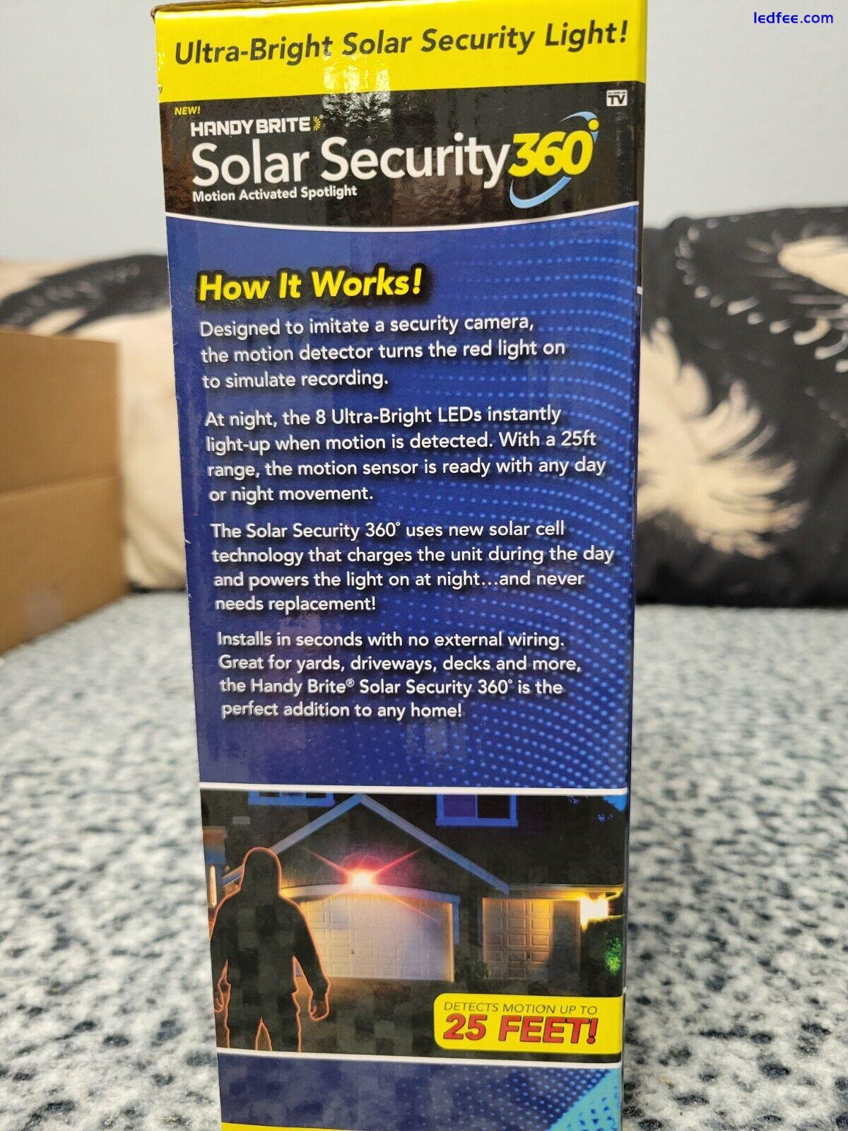Handy Brite Solar Security 360 LED Light  0 