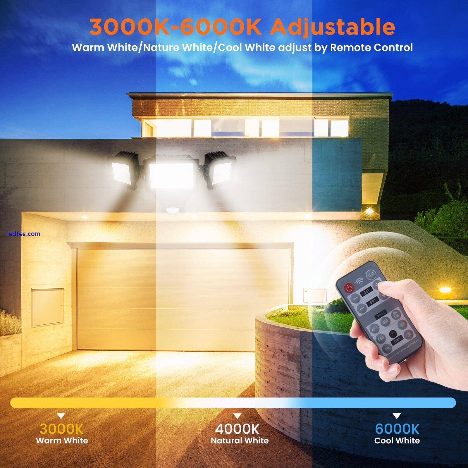 40W LED Security Light 3200lm Outdoor Dusk to Down Motion Sensor IP65 Flood Lamp 2 