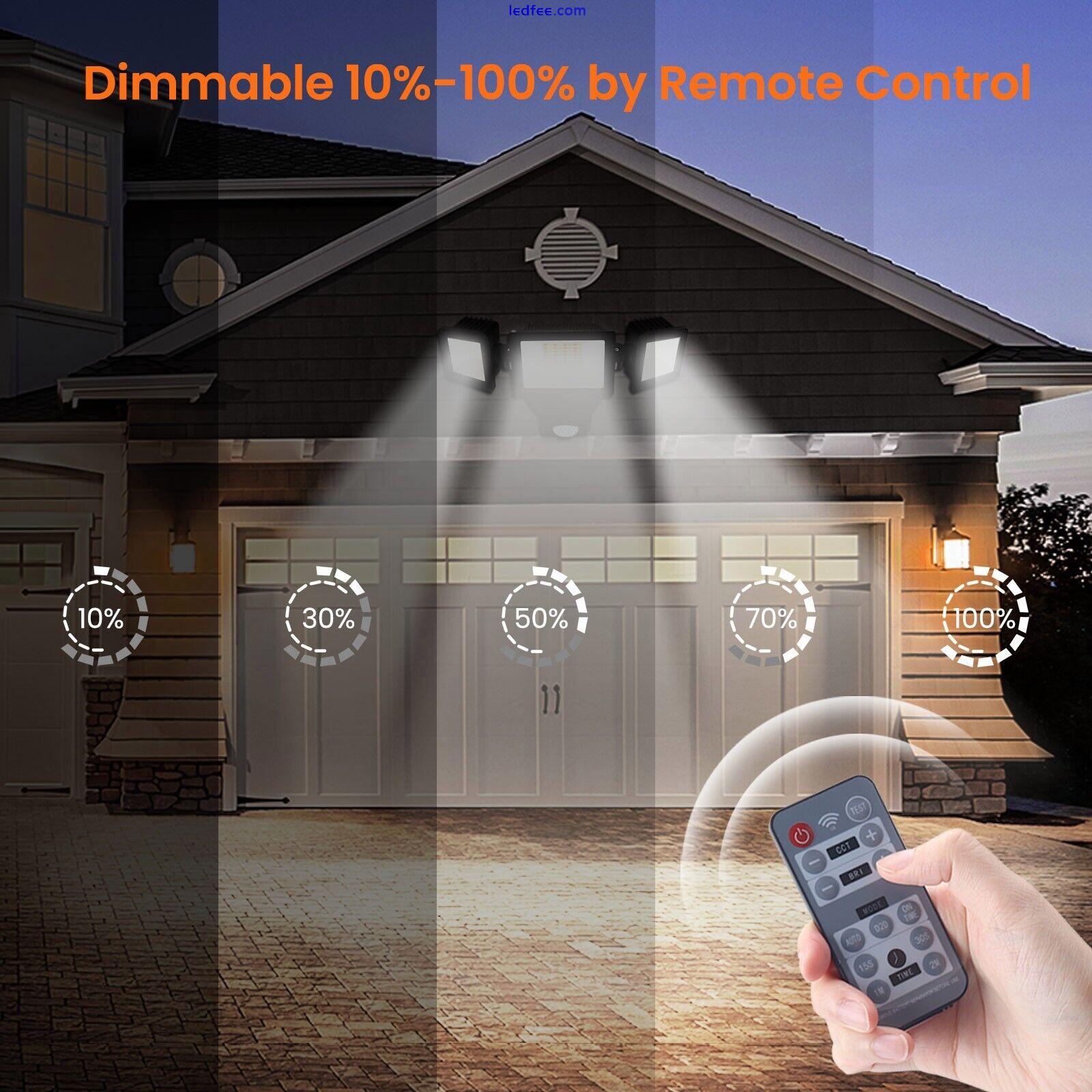 40W LED Security Light 3200lm Outdoor Dusk to Down Motion Sensor IP65 Flood Lamp 3 