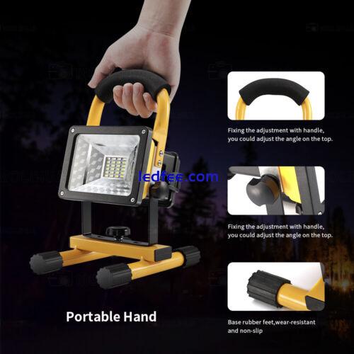 LED Rechargeable Cordless Mobile Portable Work Site Flood Light Fishing Camping 3 