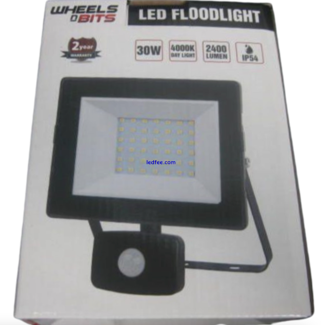 Flood Light LED PIR 50 Watt 4000 Lumens Floodlight Compact Security Outside  4 