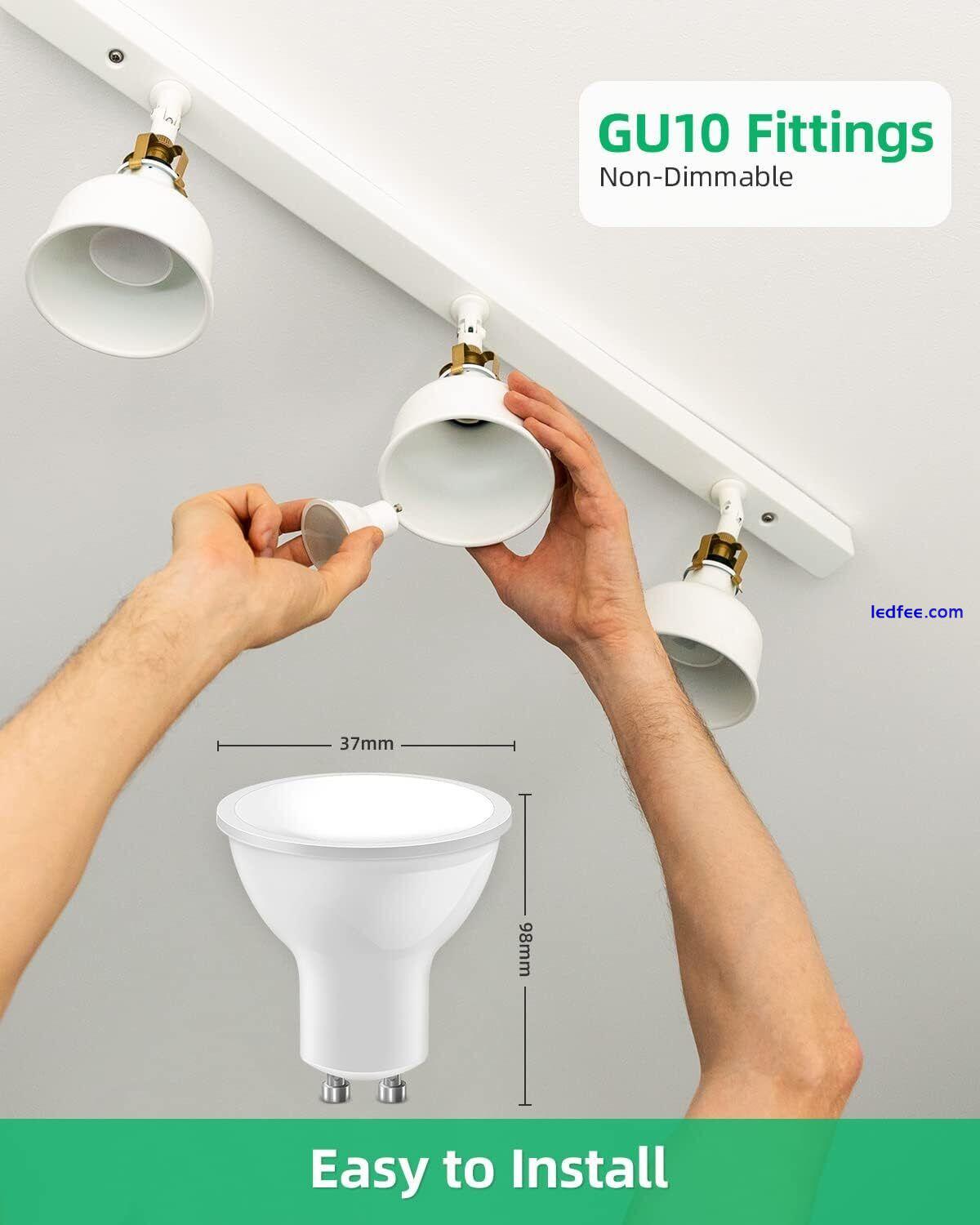 5Watt GU10 LED Bulbs Spot Light Lamps Warm White&Cool White Downlights Bulbs 1 