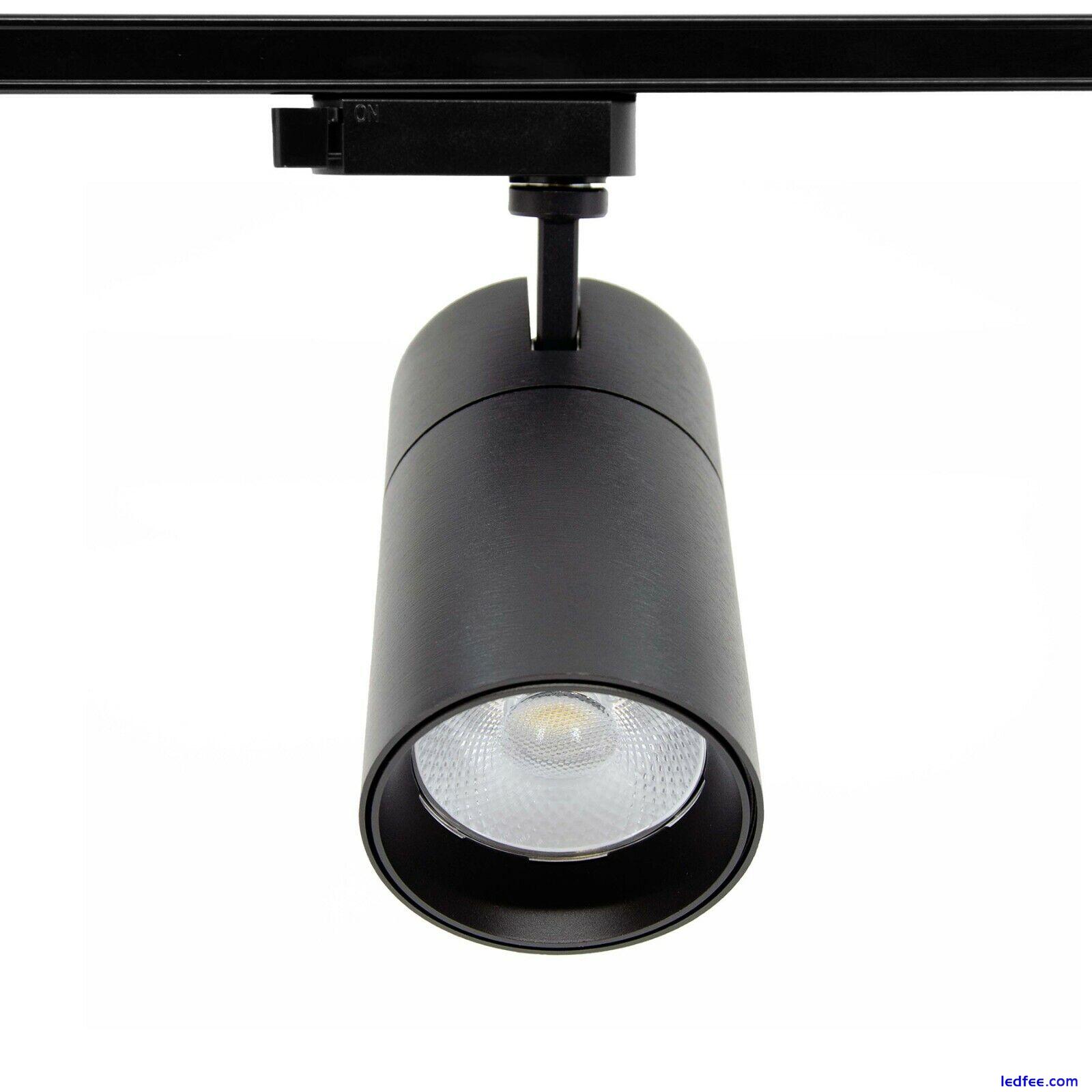 LED Track Lighting Dimmable 10W 20W 30W 3CCT 3000K/4000K/6500K 15/36° Beam Angle 5 