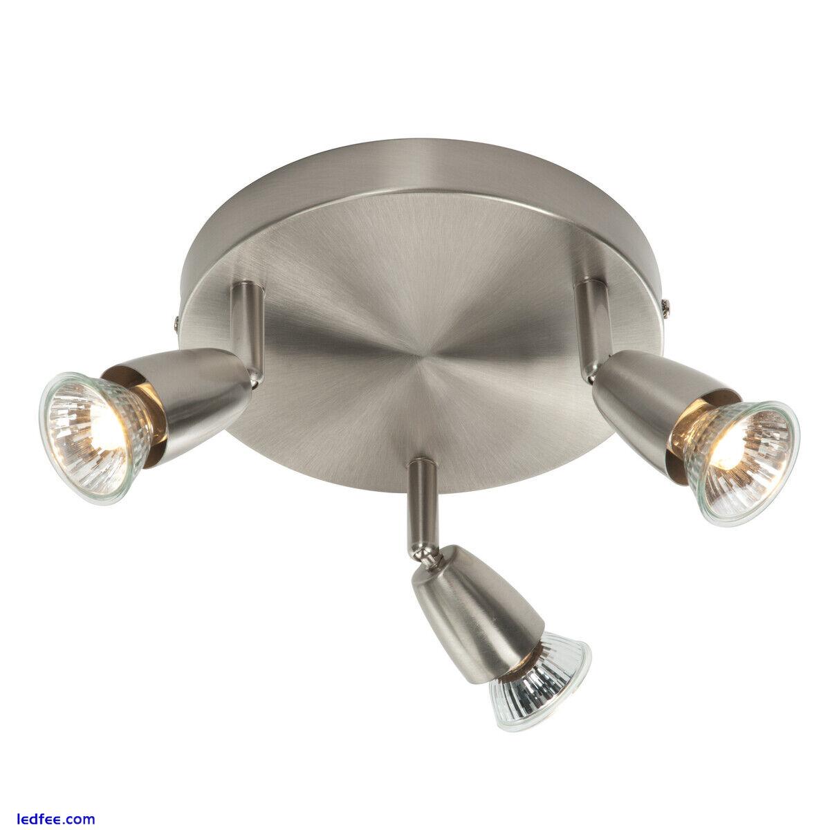Saxby Amalfi Triple Head GU10 Spotlight Swivel Ceiling Mounted Dimmable Light 3 